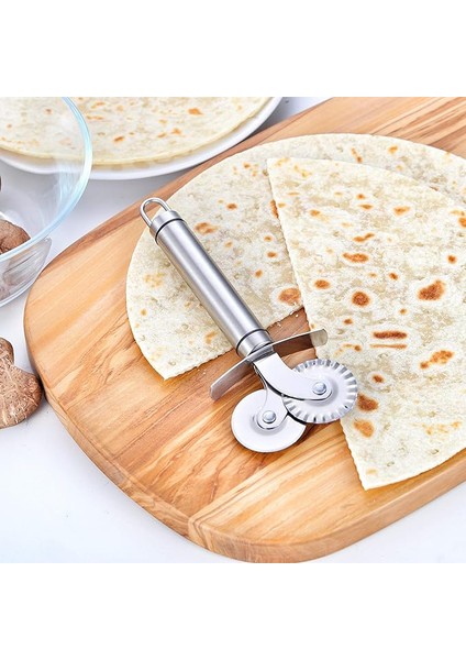 Pizza Hamuru Bıçağı Çift Başlıklı indirimleri