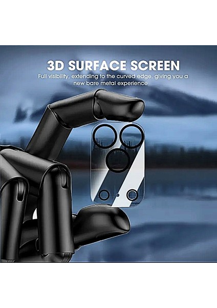 iPhone 17 Pro Yüksek Kalite Tam Kaplayan Hd Ultra Ince Çizilmez 9h Safir Kamera Lens Koruyucu