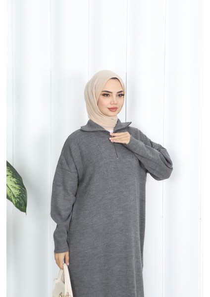 Fitilli Fermuarlı Triko Elbise fırsatları