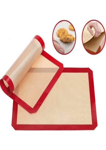 (1 Adet) Pişirme Matı Fırınlanabilir Kendinden Yağlı Silikon Yanmaz ve Yapışmaz 30*40CM fırsatları