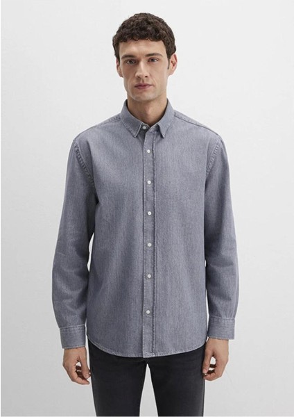 Erkek Uzun Kol Gömlek Grey Indigo 0211765-89892 modelleri