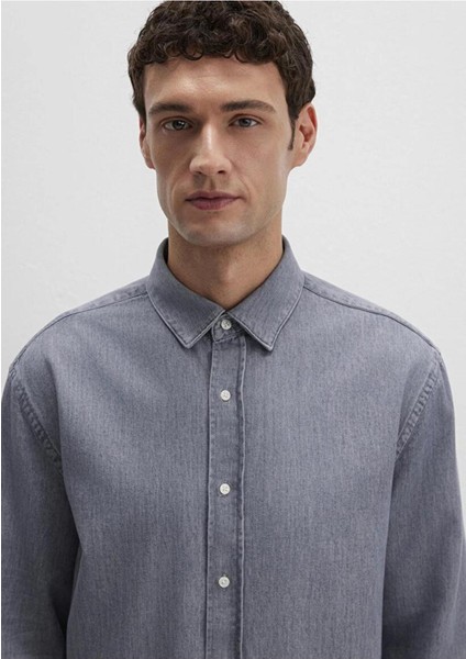 Erkek Uzun Kol Gömlek Grey Indigo 0211765-89892 indirimleri