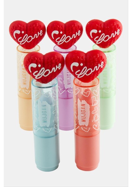 Techmrt Müjgan Love Yazılı Dudak Nemlendirici-Sarı