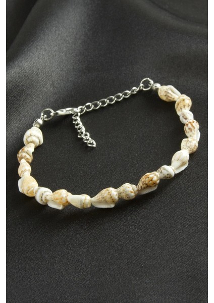 Techmrt Deniz Kabuğu Boncuk Halhal-Kahverengi fiyatları