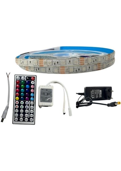 Ir Kumandalı Rgb Şerit LED Set 5050 Ledli 3çipli 5metre Silikonlu indirimleri