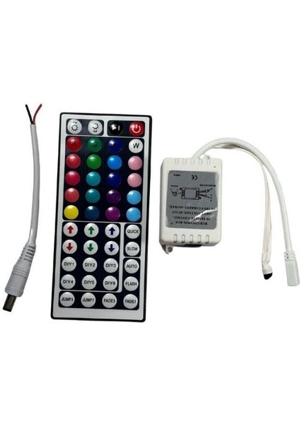 Ir Kumandalı Rgb Şerit LED Set 5050 Ledli 3çipli 5metre Silikonlu