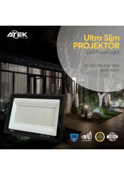 Ultra Slim Projektör Dış Mekan LED Işık
