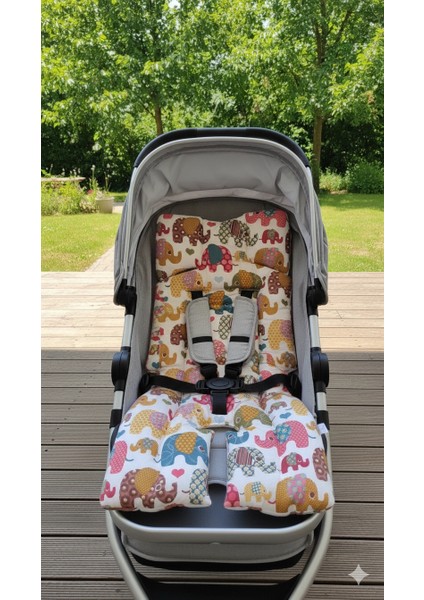 %100 Pamuklu Bebek Arabası Minderi – Bebeğiniz Için Rahat, Yumuşak ve Şık Dokunuş