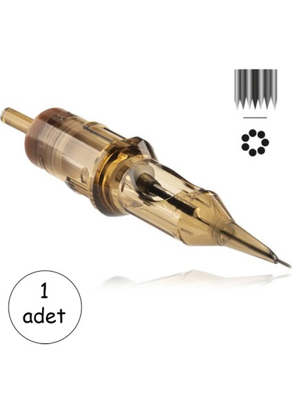 Kartuş Dövme Iğnesi 7rl - Çizgi Iğnesi #1207RL - Round Liner Cartridge Tattoo Needle