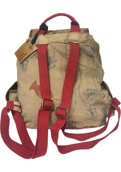 Kaliteli Tek Gözlü Vintage Salaş Disayn Unisex Sırt Günlük Okul Gezi Kamp Trekking Çantası 29CMX36CM
