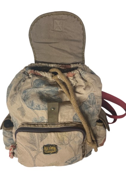 Kaliteli Tek Gözlü Vintage Salaş Disayn Unisex Sırt Günlük Okul Gezi Kamp Trekking Çantası 29CMX36CM