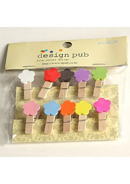 10'lu Şekilli Ahşap Mandallar 3.5cm (10'lu Set-10 Paket) indirimleri