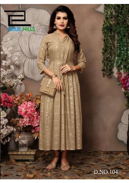 Hint Etnik Desen Elbise