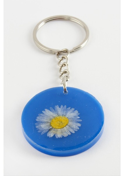 Techmrt Papatya Epoksi Anahtarlık-Kırmızı