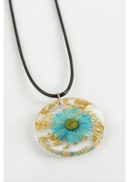 Techmrt Papatya Epoksi Kolye-Sarı