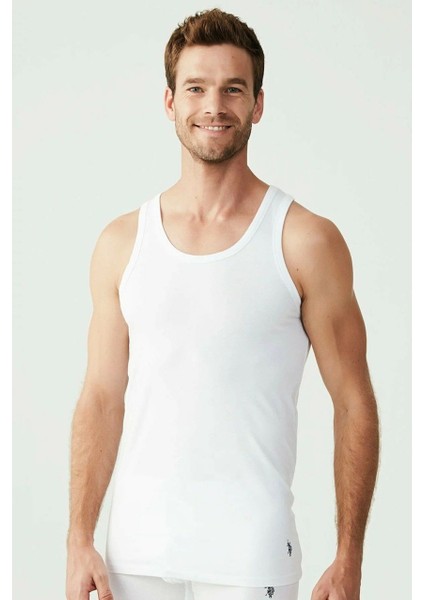 Erkek Beyaz 2 Li Atlet