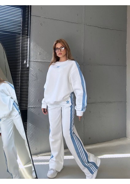 Kadın Kaliteli Lüks Giyim 3 Iplik Kot Detaylı Alt Üst Takım fiyatları