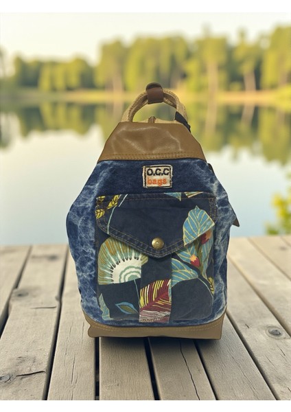 Kaliteli Küçük Boy Tek Gözlü Vintage Salaş Disayn Sırt Günlük Gezi Trekking Çantası S Boy 19CMX32CM