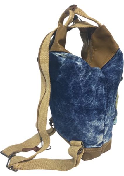 Kaliteli Küçük Boy Tek Gözlü Vintage Salaş Disayn Sırt Günlük Gezi Trekking Çantası S Boy 19CMX32CM