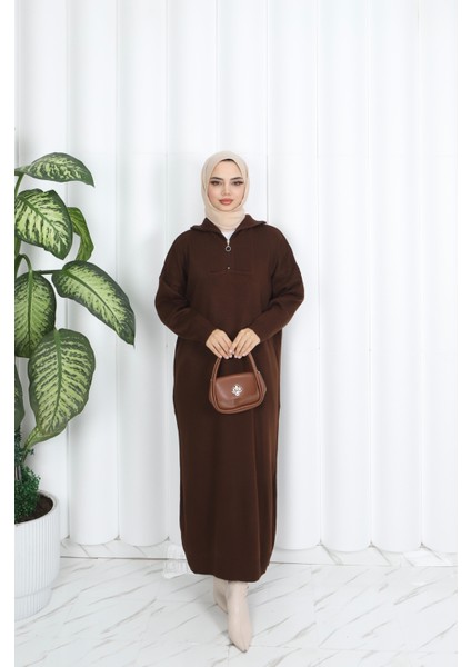 Fitilli Fermuarlı Triko Elbise fiyatları