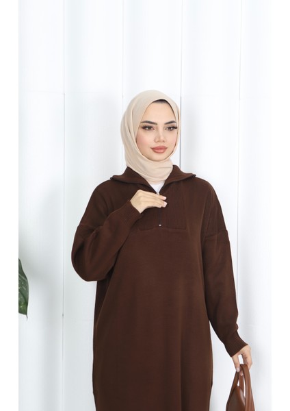 Fitilli Fermuarlı Triko Elbise fırsatları