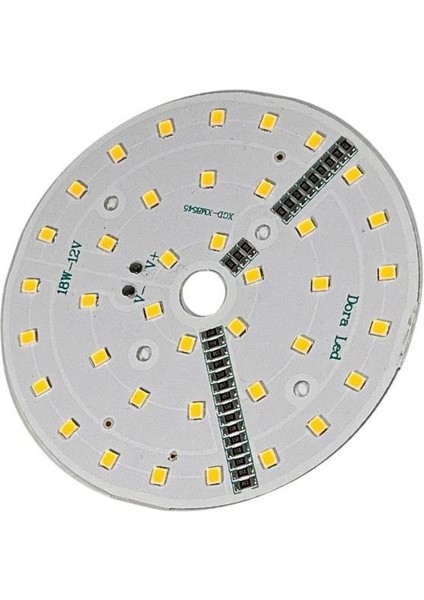 12VOLT 18WATT Smd 2835 Ledli LED Modül 10MM Delik Çaplı Gün Işığı 12V 18W Avize Ledi 88MM indirimleri