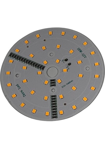 12VOLT 18WATT Smd 2835 Ledli LED Modül 10MM Delik Çaplı Gün Işığı 12V 18W Avize Ledi 88MM