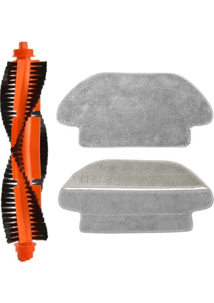 Xiaomi Mop Pro STYJ02YM (Siyah) Uyumlu Yedek Ana Fırça ve Mop-3 Parça
