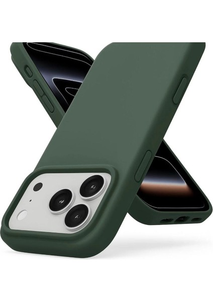 iPhone 17 Pro Max Kılıf Lansman Renk Içi Süet Kadife Dışı Yumuşak Hisli Esnek Pürüssüz Leke Tutmaz