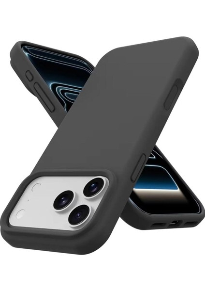 iPhone 17 Pro Max Kılıf Lansman Renk Içi Süet Kadife Dışı Yumuşak Hisli Esnek Pürüssüz Leke Tutmaz