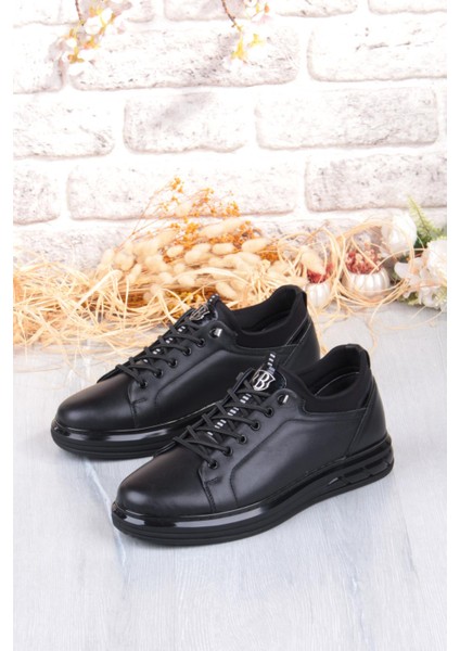 42469 Rahat Hakiki Deri Lastik Bağcıklı Sneaker Erkek Ayakkabı fırsatları