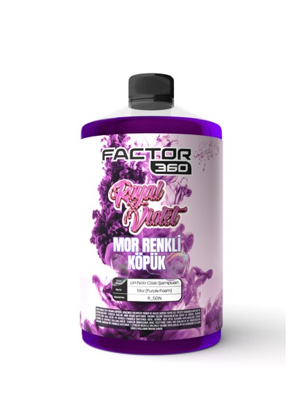 Royal Violet Mor Renkli Oto Yıkama Köpüğü Oto Şampuan 1 L