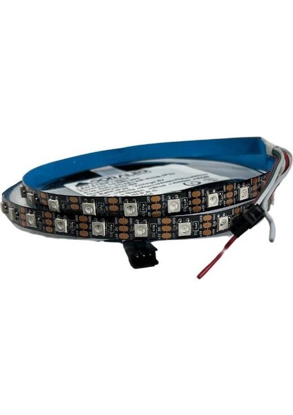 5V Adreslenebilir WS2812B Argb Pixel Şerit LED IP20 M:60LED 5m Magic LED