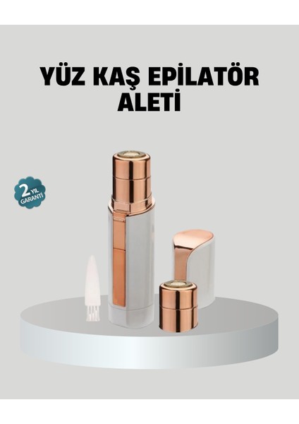 Kadınlar Için Yüz ve Kaş Epilatörü – Hassas Cilt Dostu, Pil ile Çalışan, Taşınabilir V