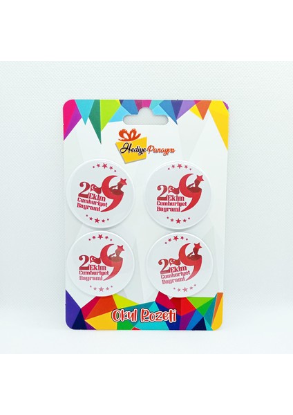 29 Ekim Cumhuriyet Bayramı Rozetleri