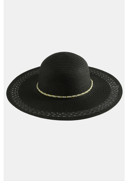 Techmrt Örgülü Hasır Şapka-Krem