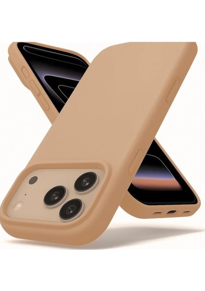 iPhone 17 Pro Max Kılıf Lansman Renk Içi Süet Kadife Dışı Yumuşak Hisli Esnek Pürüssüz Leke Tutmaz