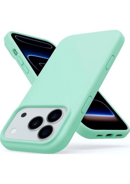 iPhone 17 Pro Max Kılıf Lansman Renk Içi Süet Kadife Dışı Yumuşak Hisli Esnek Pürüssüz Leke Tutmaz