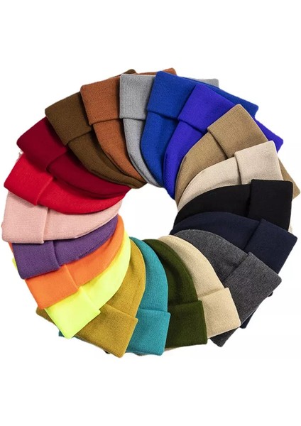 Katlamalı Basic Tiriko Bayan Beresi Çağla Lila Bere modelleri