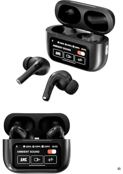 Kulak Içi Bluetooth Kulaklık Ekranlı Müzik Dinleme Çağrı Cevaplama Siyah indirimleri