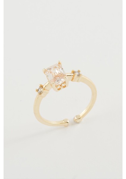 Techmrt Baget Taşlı Yüzük-Sarı fiyatları