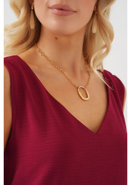 Kadın Bdart V Yakalı Bluz Kiraz Kırmızısı indirimleri