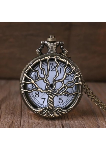 Hayat Ağaçı Tasarımlı Köstekli Saat fiyatları