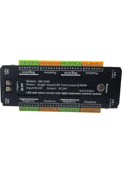 Sensörlü Yürüyen Merdiven Devresi Dimmerli Yürüyen Basamak Devresi 24 Volt 32 Kanal indirimleri