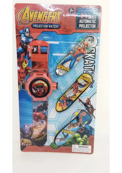 Projeksiyonlu 3 D Çocuk Saati ve 3 Adet Kaykay fırsatları