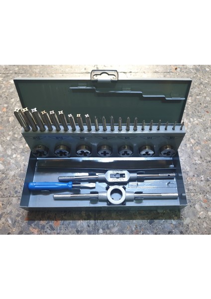 Hss Pafta ve Kılavuz Seti 32 Parça (M3-M12) fiyatları
