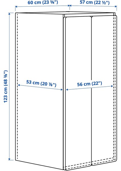 Platsa / Smastad Çocuk Gardırobu Beyaz Kara Tahta 60 x 57 x 123 cm fiyatları