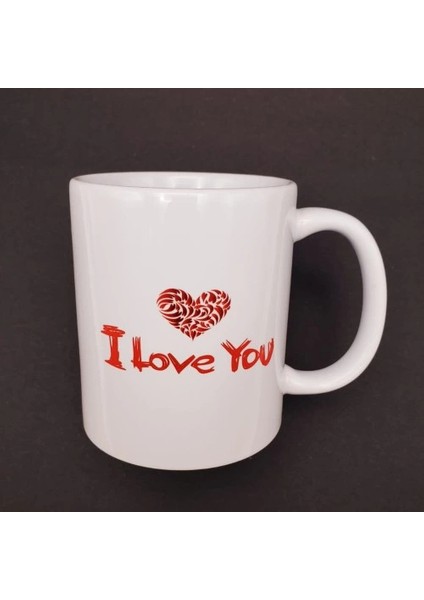 I Love You Baskılı Bardak fiyatları