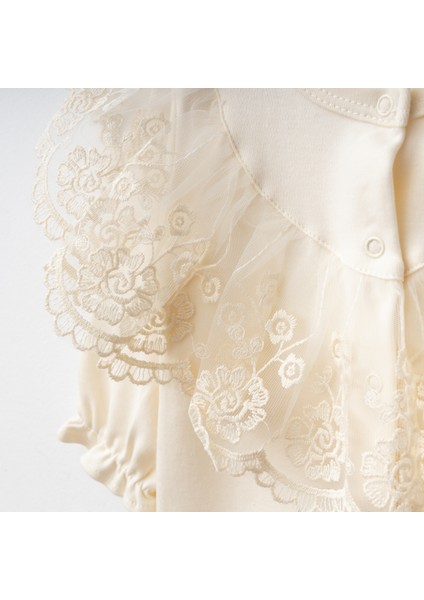 Kız Bebek Mevlütlük Tulum Bandanalı Dantelli fiyatları