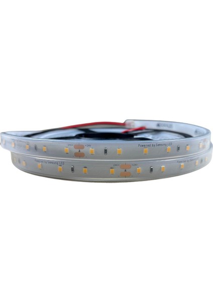 Samsung Şerit LED Samsung 60 Ledli 2835 Smd 3000K Şerit LED 24V 14.4W IP67 5m